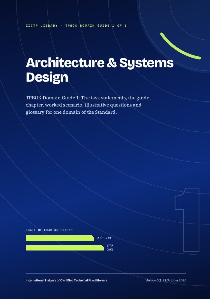 Cover of Domain Guide 1: Architecture & Systems Design